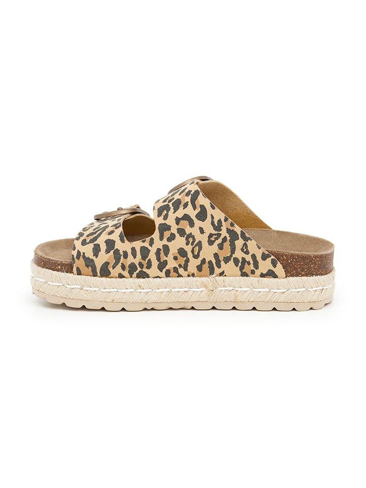 SABOKETS Pantoletten in Beige/ Schwarz günstig kaufen