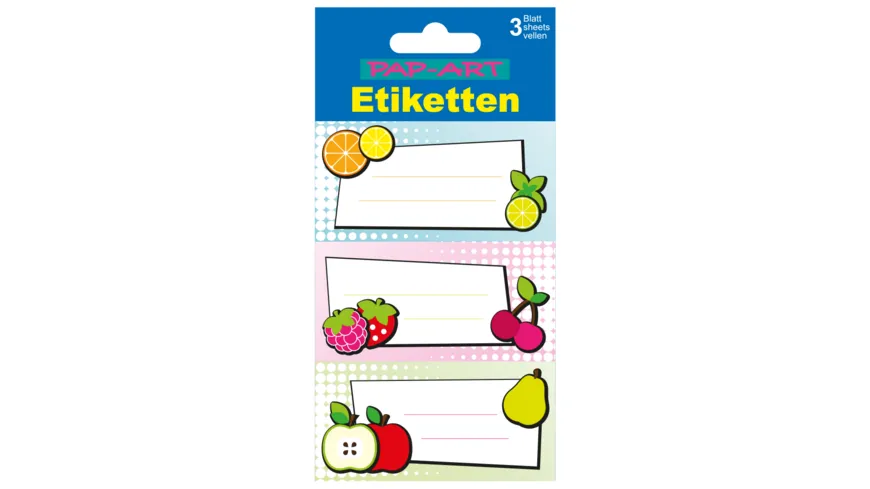 PAP-ART Einmach-Etiketten Früchte 704-03