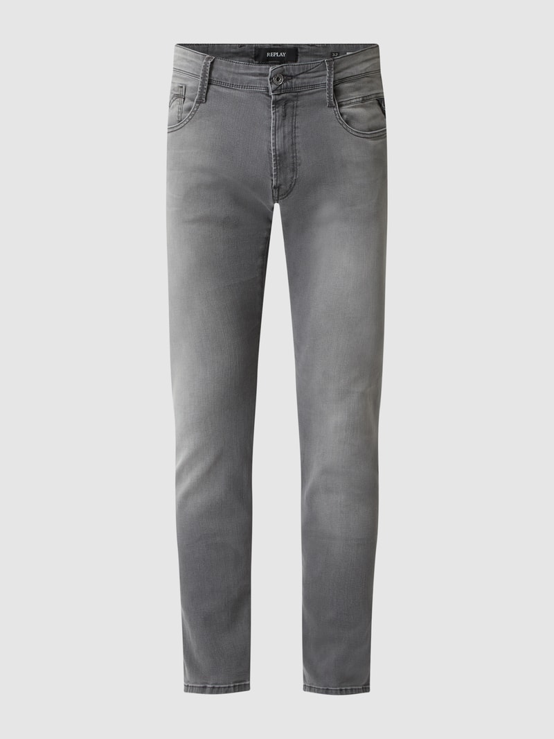 Slim Fit Jeans mit Stretch-Anteil Modell 'Anbass' in mittelgrau