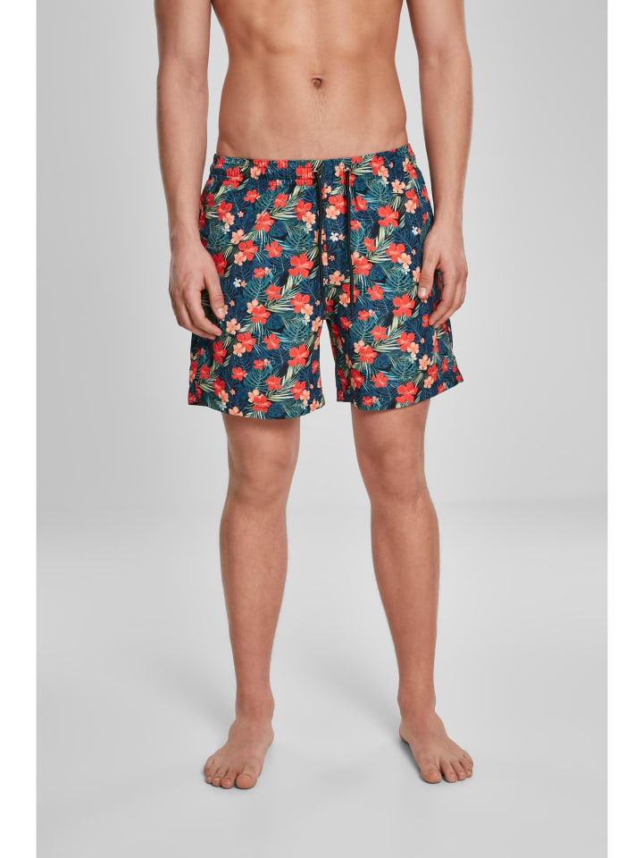 Urban Classics Urban Classics Badeshorts in blk/tropical günstig kaufen