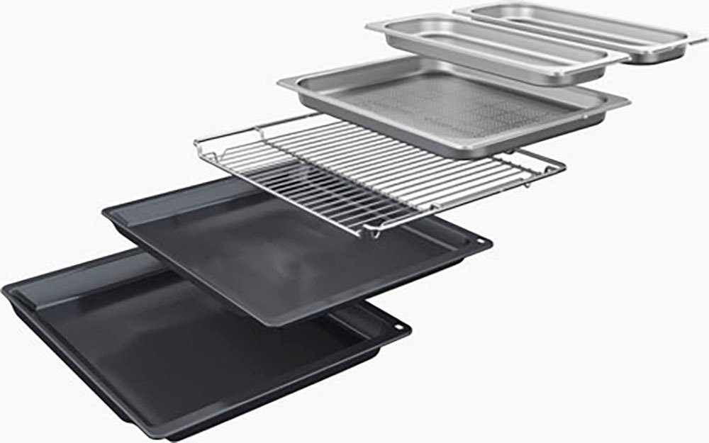 BOSCH Dampfbackofen Serie 8 HSG7584B1, mit Teleskopauszug nachrüstbar, ecoClean Direct