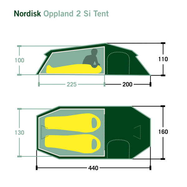 OPPLAND 2 SI TENT - Tunnelzelt