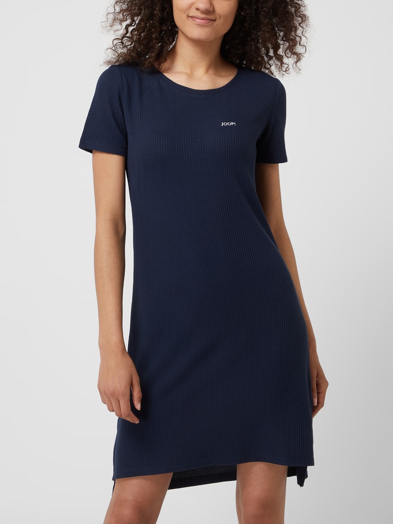 Nachthemd mit Logo in marineblau