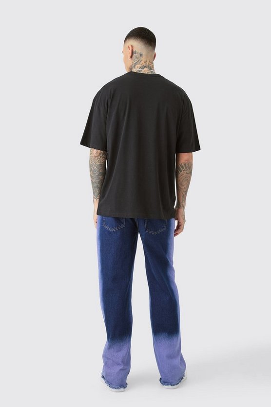 Tall schwarzes Official T-Shirt mit Skelett-Print