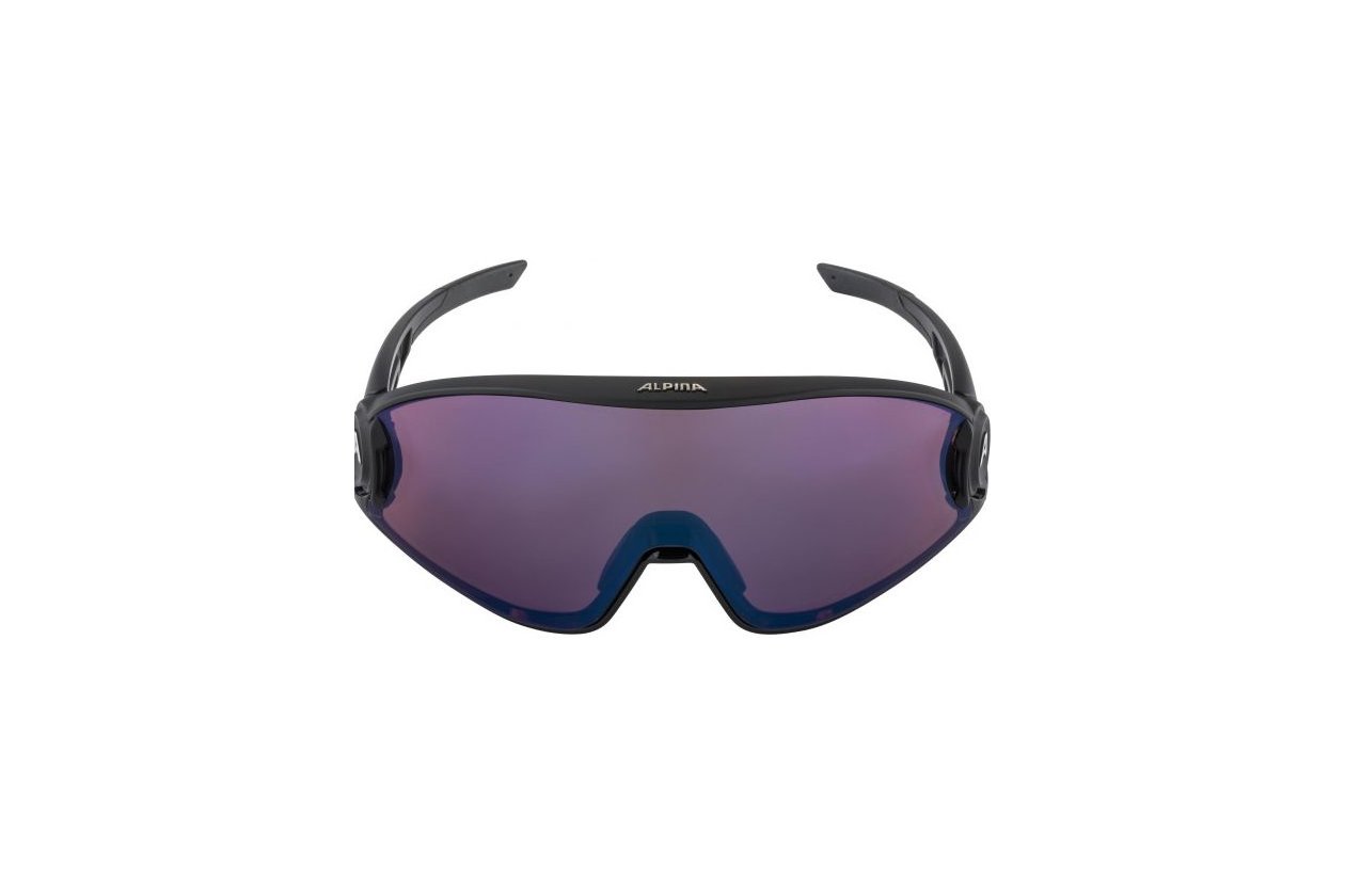 Alpina 5W1NG QV black matt / blue mirror lens
