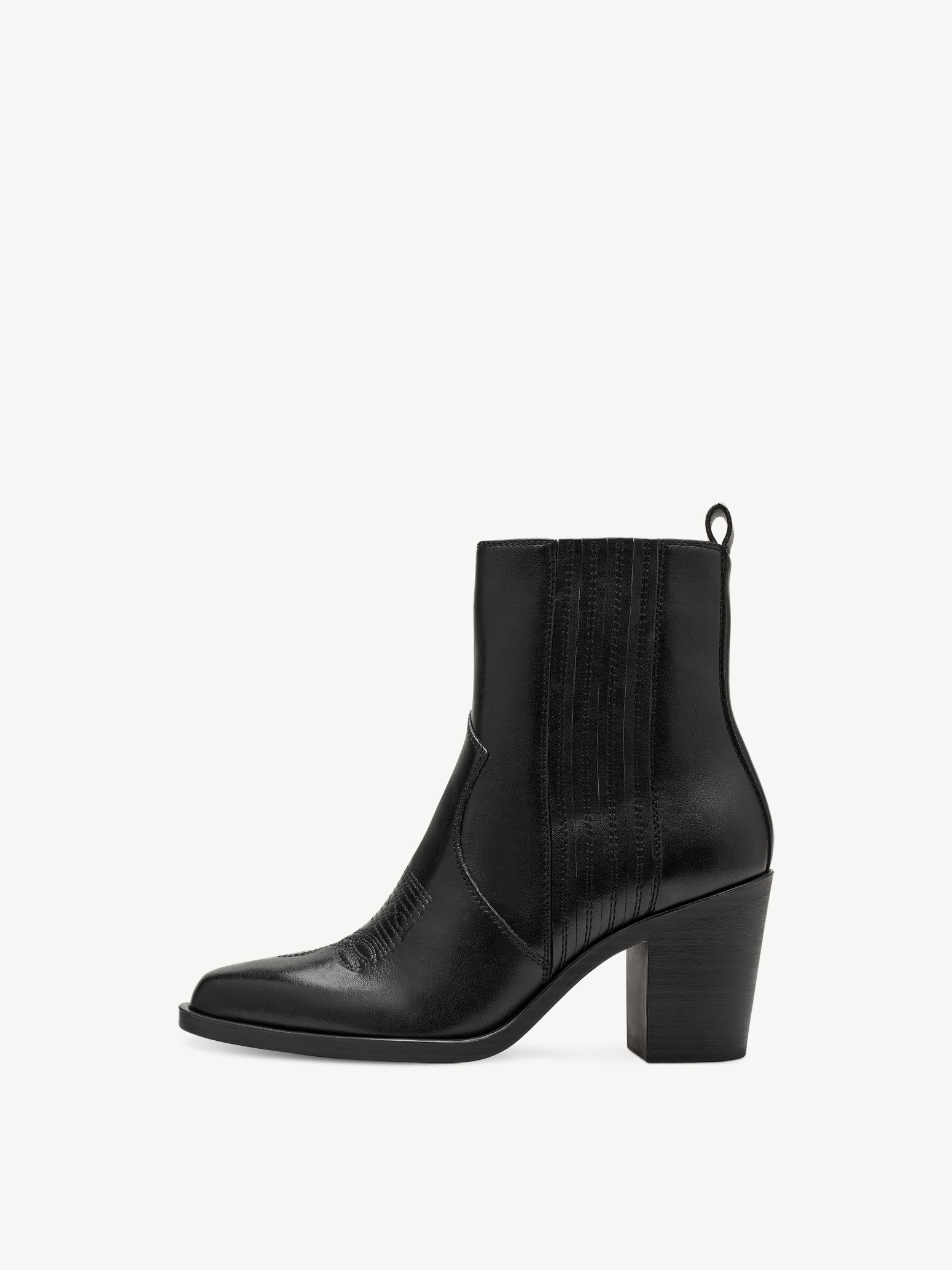 Bottes de cow-boy en cuir - noir