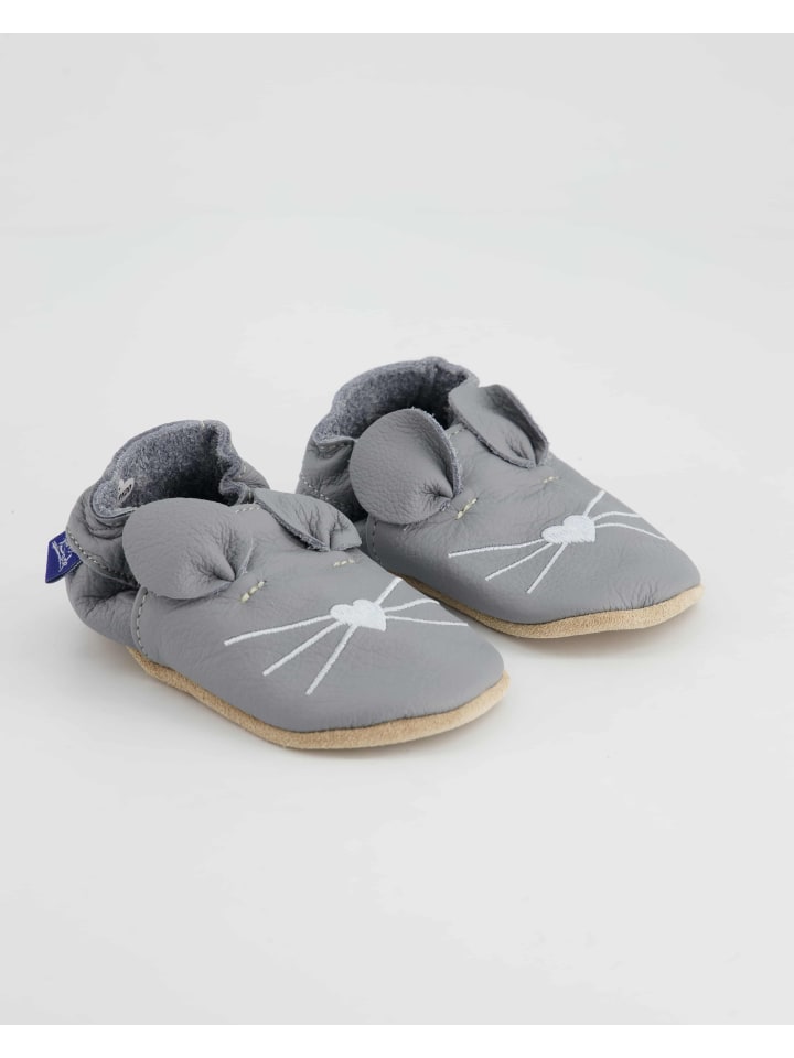 Beck Krabbelschuhe in Grau günstig kaufen