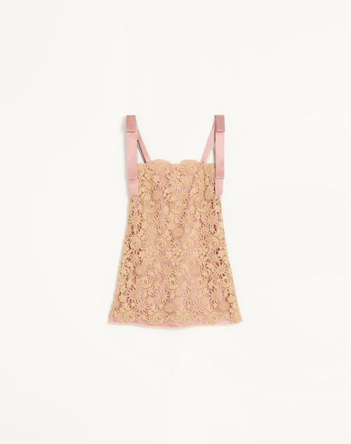 Vestido Curto Guipure Fleur A Jours Mix Flor