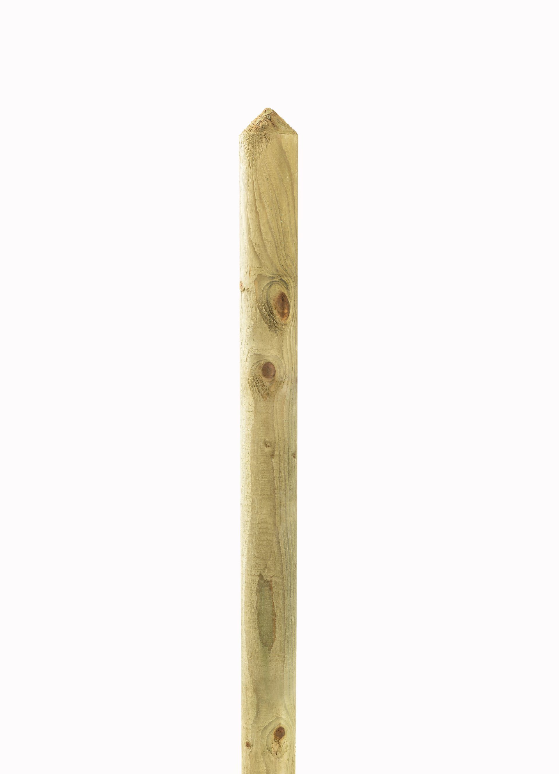 Mega-Holz Holzzaun Zaunlatten-Paket Halbpalisade Kiefer 80cm, (Sparpaket, 10-St., Zaunlatten ohne Pfosten)