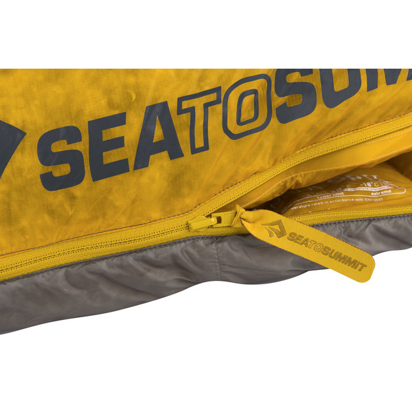 SPARK SPII - REGULAR DARK GREY / YELLOW - Daunenschlafsack