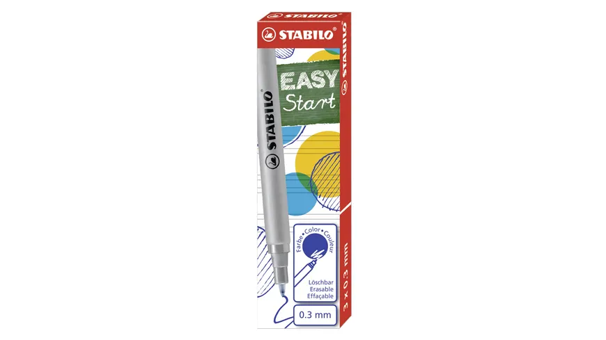 STABILO® Tintenpatronen zum Nachfüllen - STABILO EASYoriginal Refill - fine - 3er Pack - blau (löschbar) blau