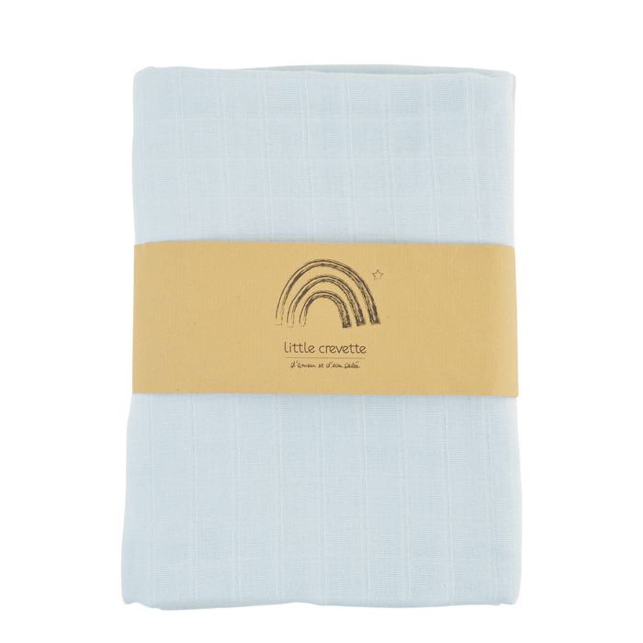 Maxi-lange en coton bio* uni Bleu Glacier bleu