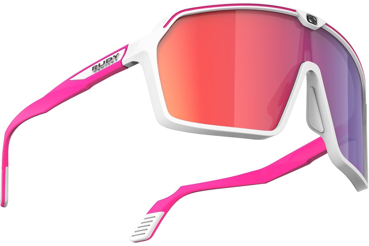 Rudy Project Spinshield White / Pinke Fluo Matte - Multilaser Red
