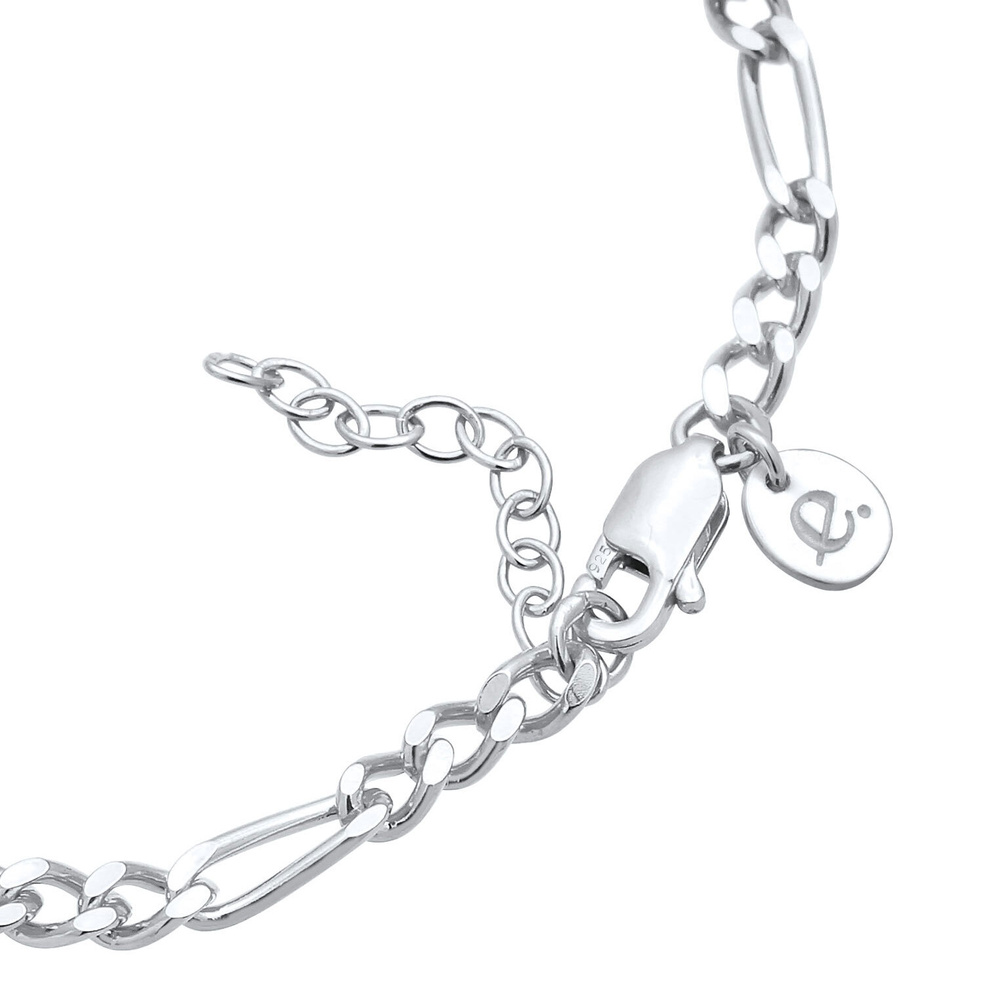 Elli PREMIUM Elli PREMIUM Bracelet Femmes Chain Bracelet Figaro Braided Filigran Basic Minimal Bracelet