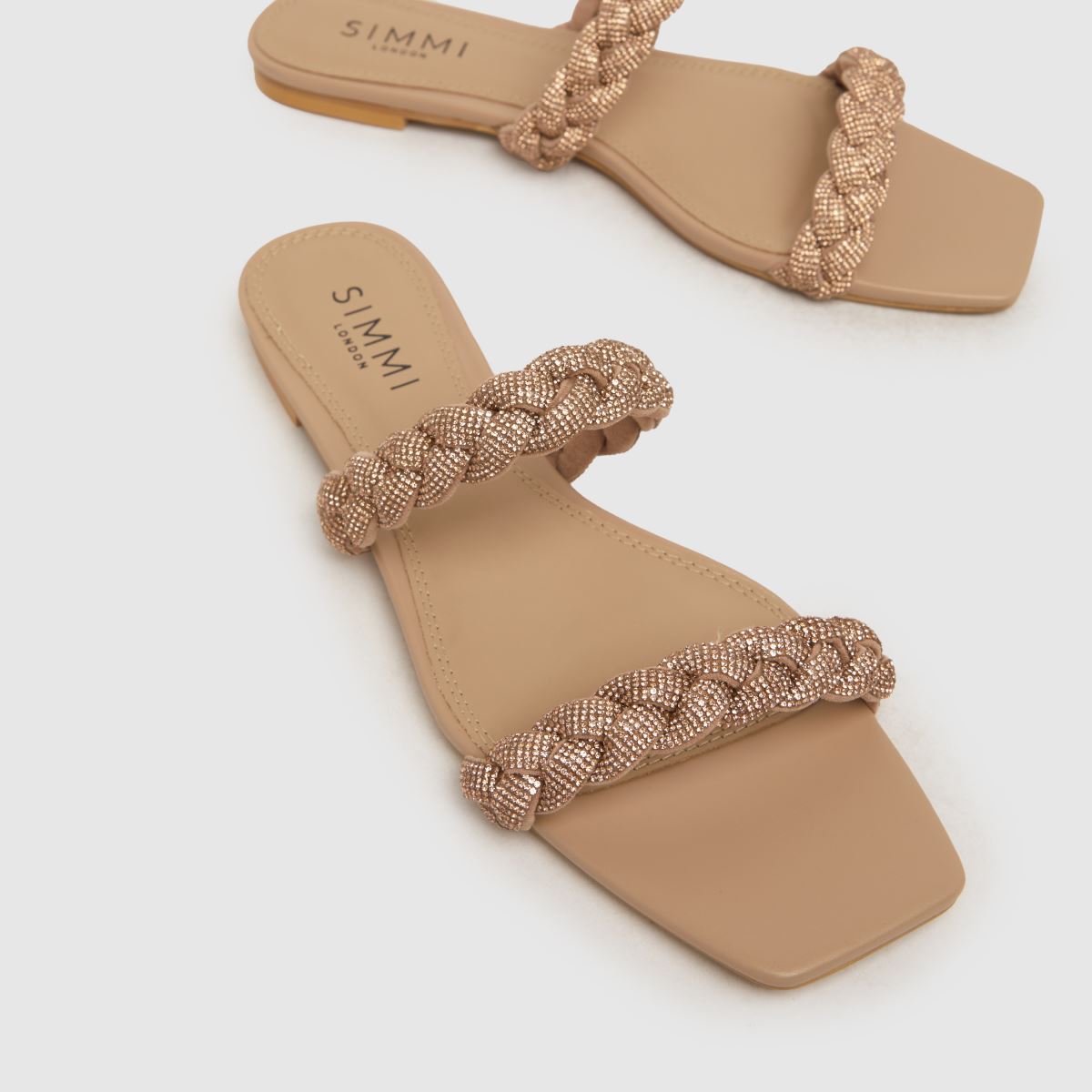 SIMMI hawaii bling szandál rozéarany színben