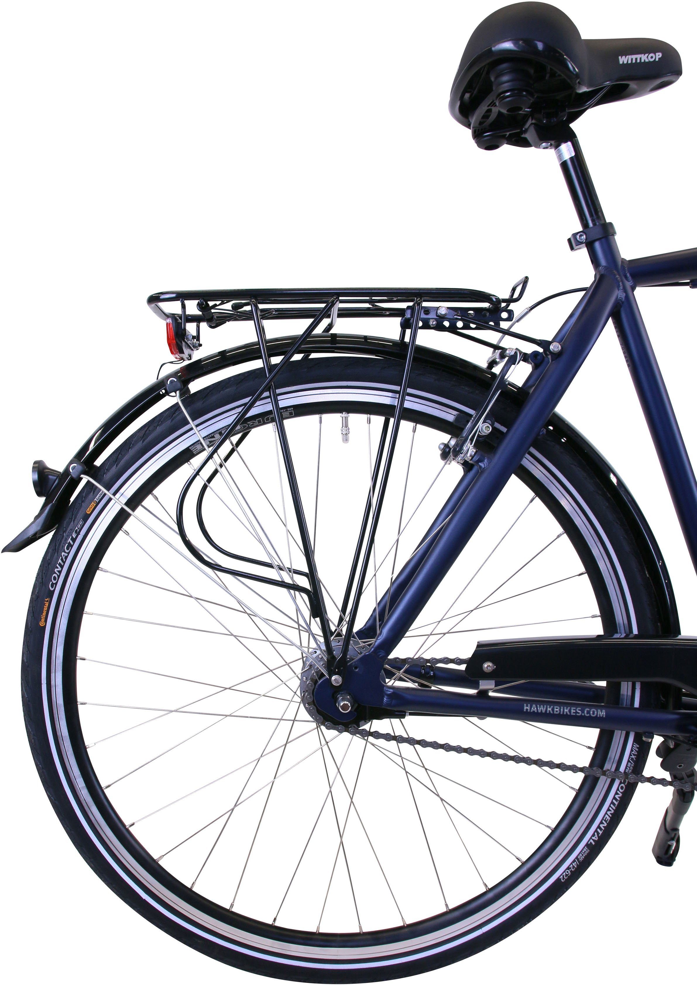 HAWK Bikes Cityrad Gent Deluxe, 7 Gang Shimano, Nabenschaltung