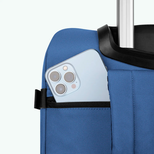 Shiraz small blue 2-wheel soft suitcase