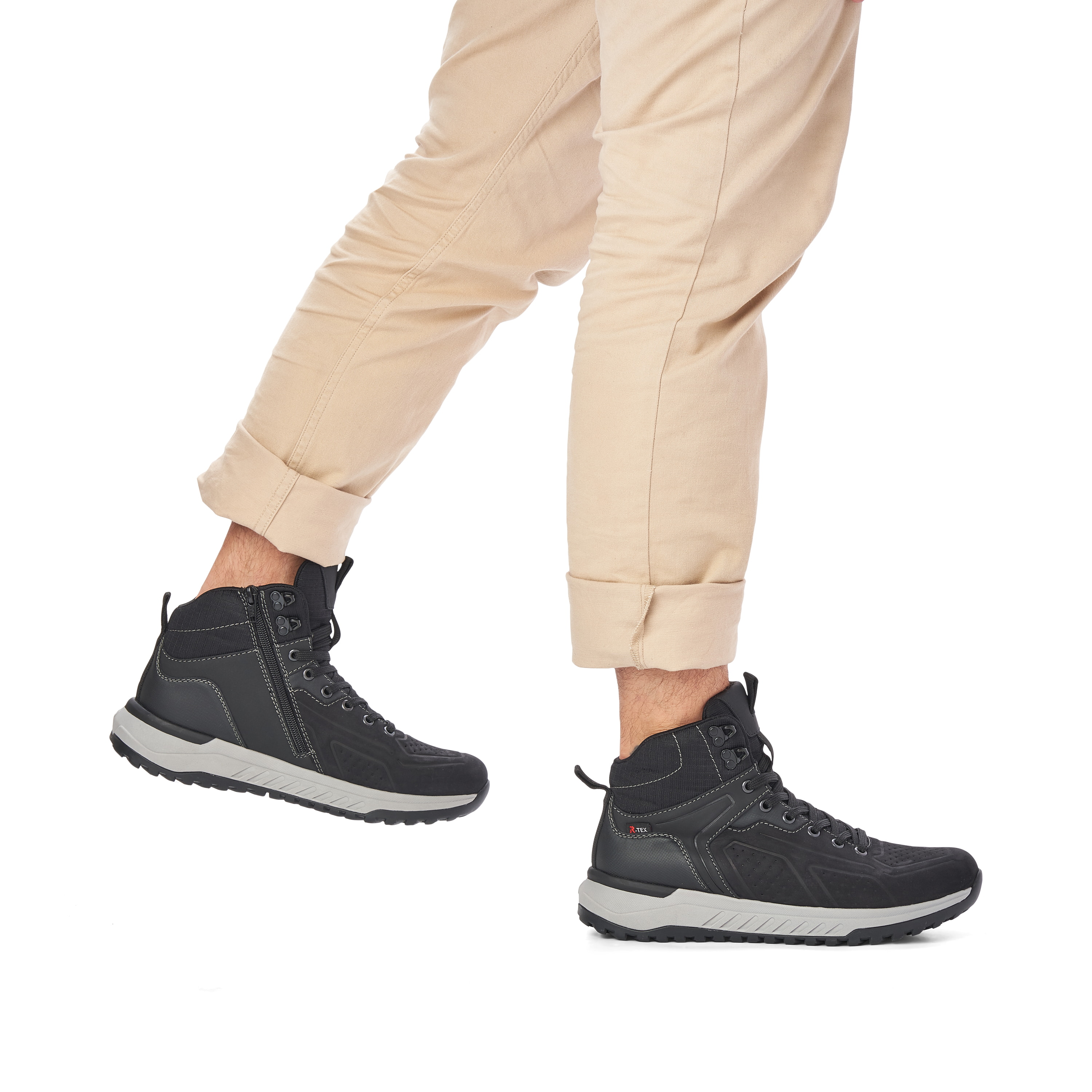 Rieker Herren Sneaker High noir