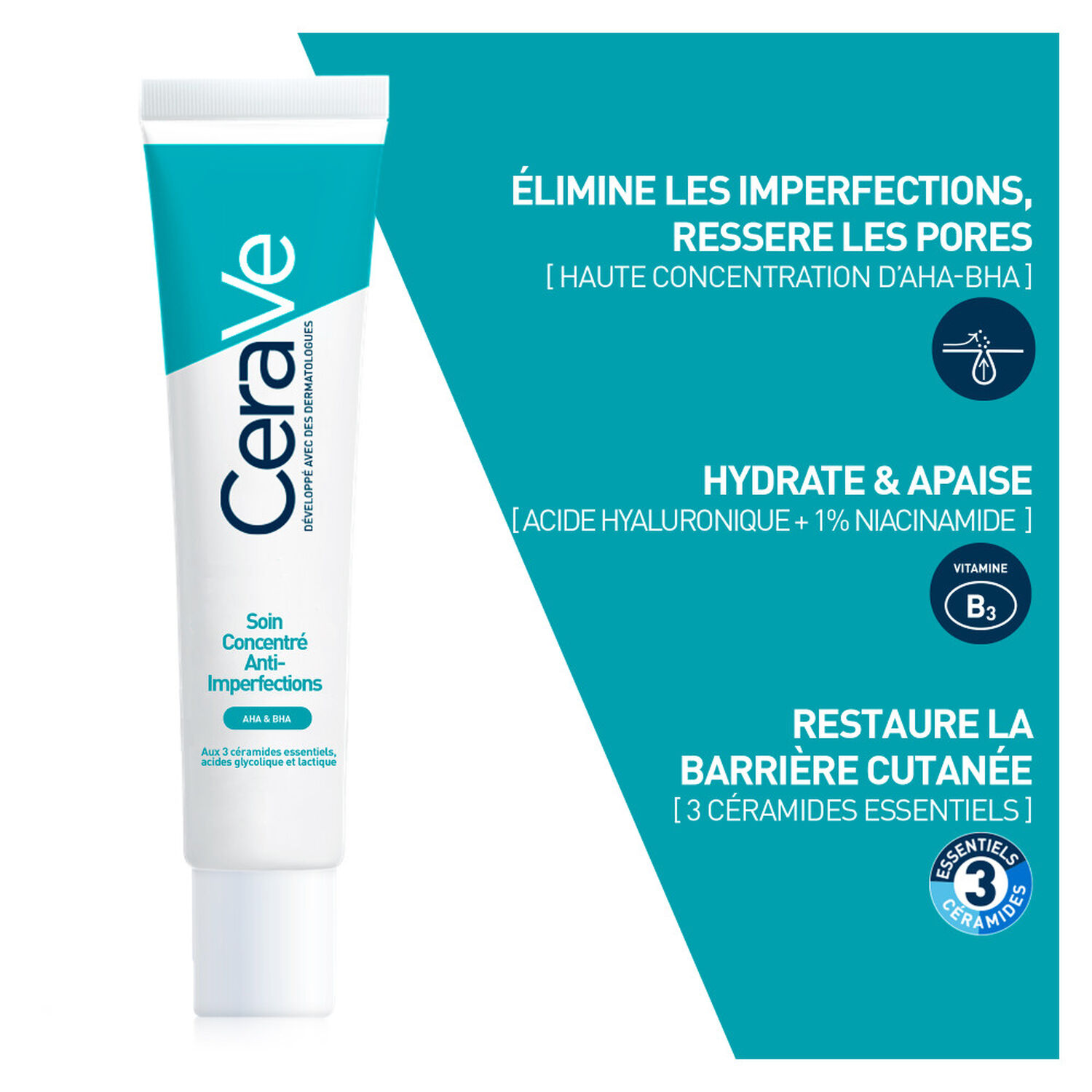 Cerave Concentré Anti-Imperfections Soin de Nuit pour Peaux à Imperfections 40 ml