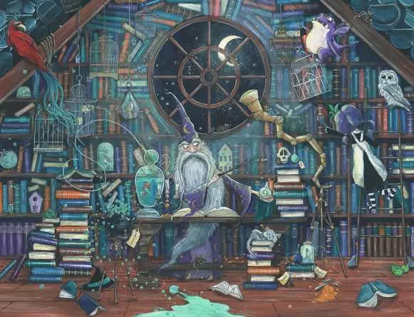 Puzzle 2000 Teile - Der Zauberer Merlin