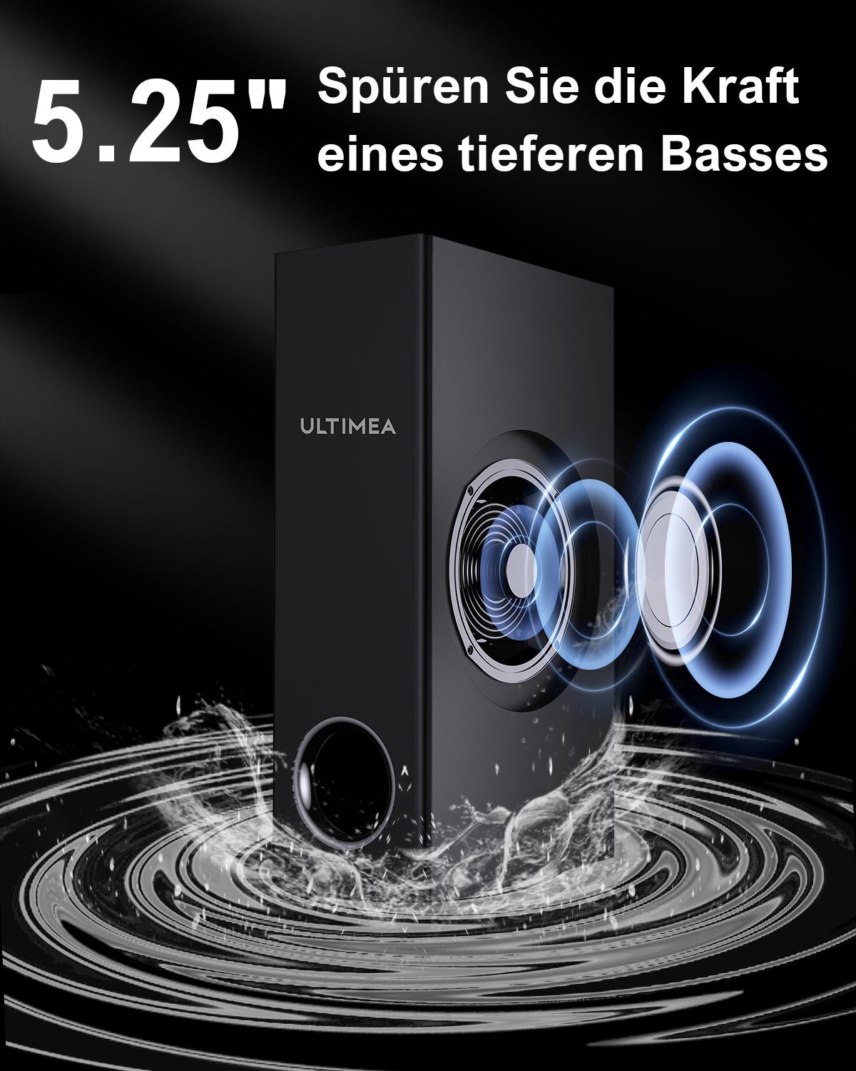 Ultimea Tapio VII 2.1 CH Soundbar (ARC, USB, Optical, 190 W, mit Subwoofer)