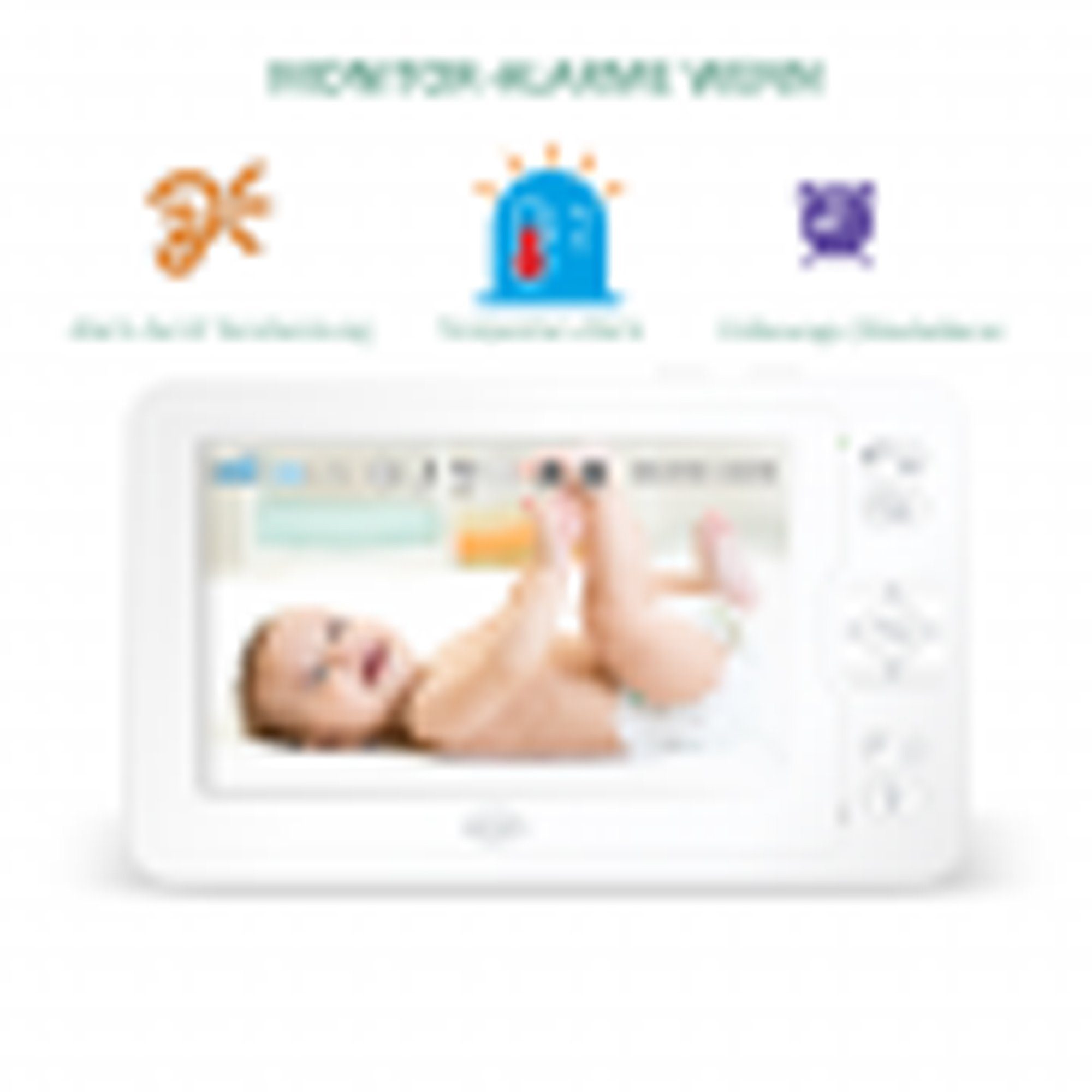 Elro Video-Babyphone BC2000, 2-tlg., Monitor und Kamera, Full HD mit 12,7 cm Bildschirm