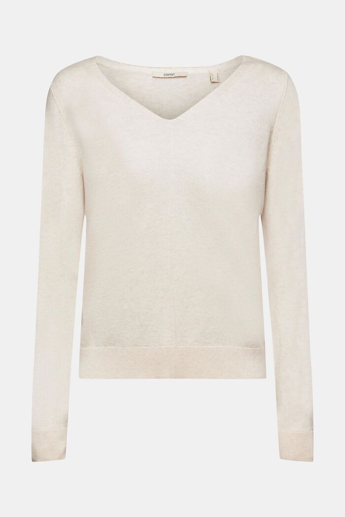 Strickpullover mit V-Ausschnitt