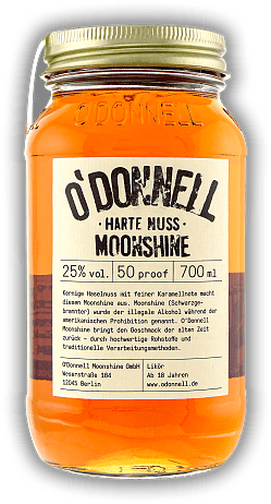 O'Donnell Moonshine Harte Nuss O'Donnell Moonshine Harte Nuss  0,7	 Liter - Vol 25%