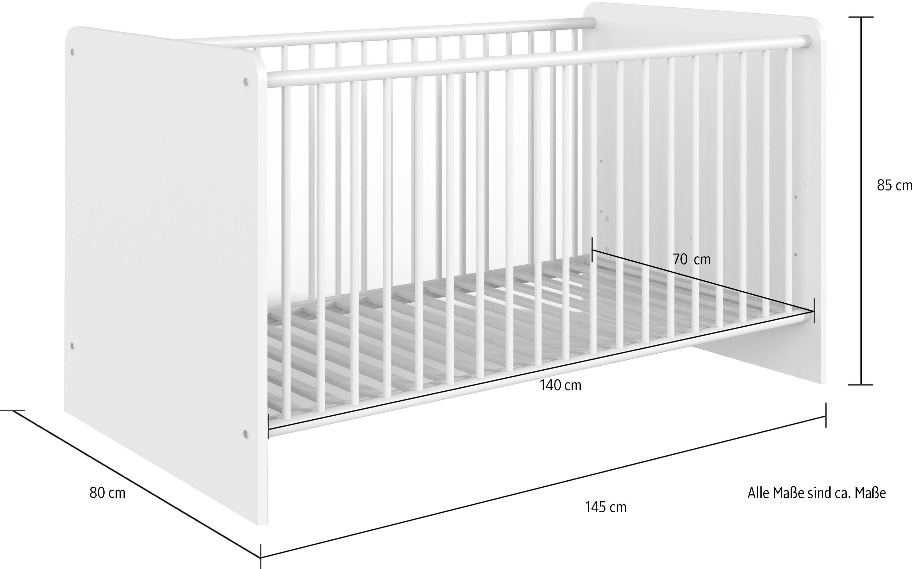 Wimex Babyzimmer-Komplettset Borkum, (3-St)