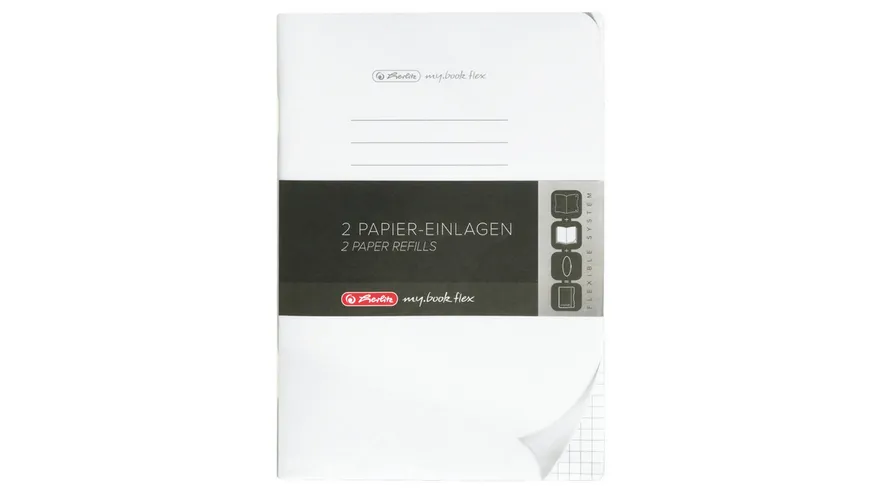 herlitz my.book flex Notizheft Refill A5 2x40Blatt kariert