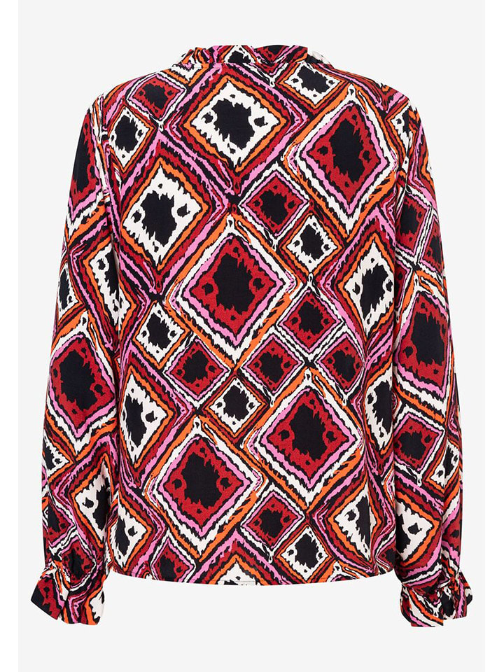 More & More Bluse in Rot/ Pink/ Schwarz günstig kaufen