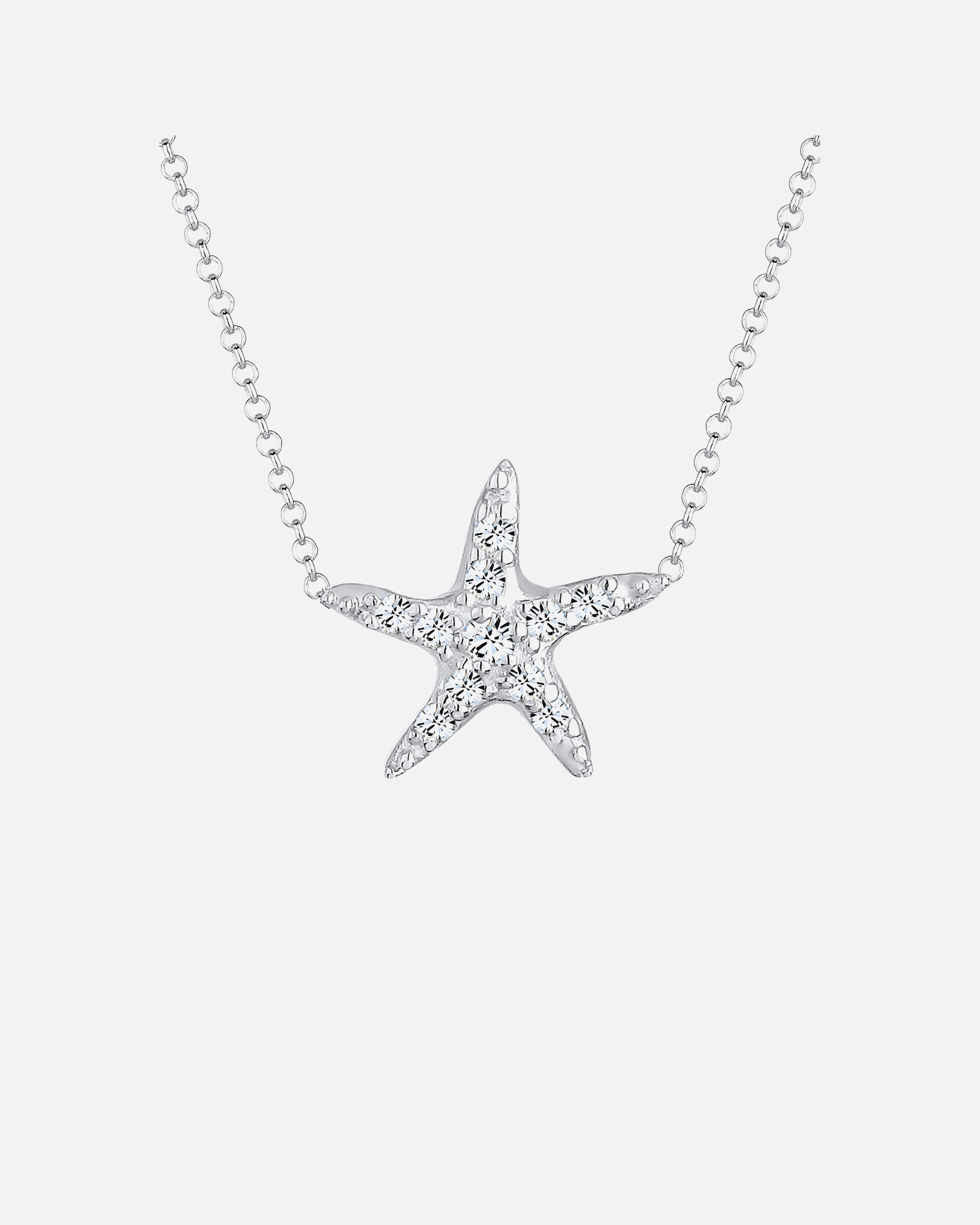 Dámske náušnice Elli Starfish Maritime s kryštálmi zo striebra 925
