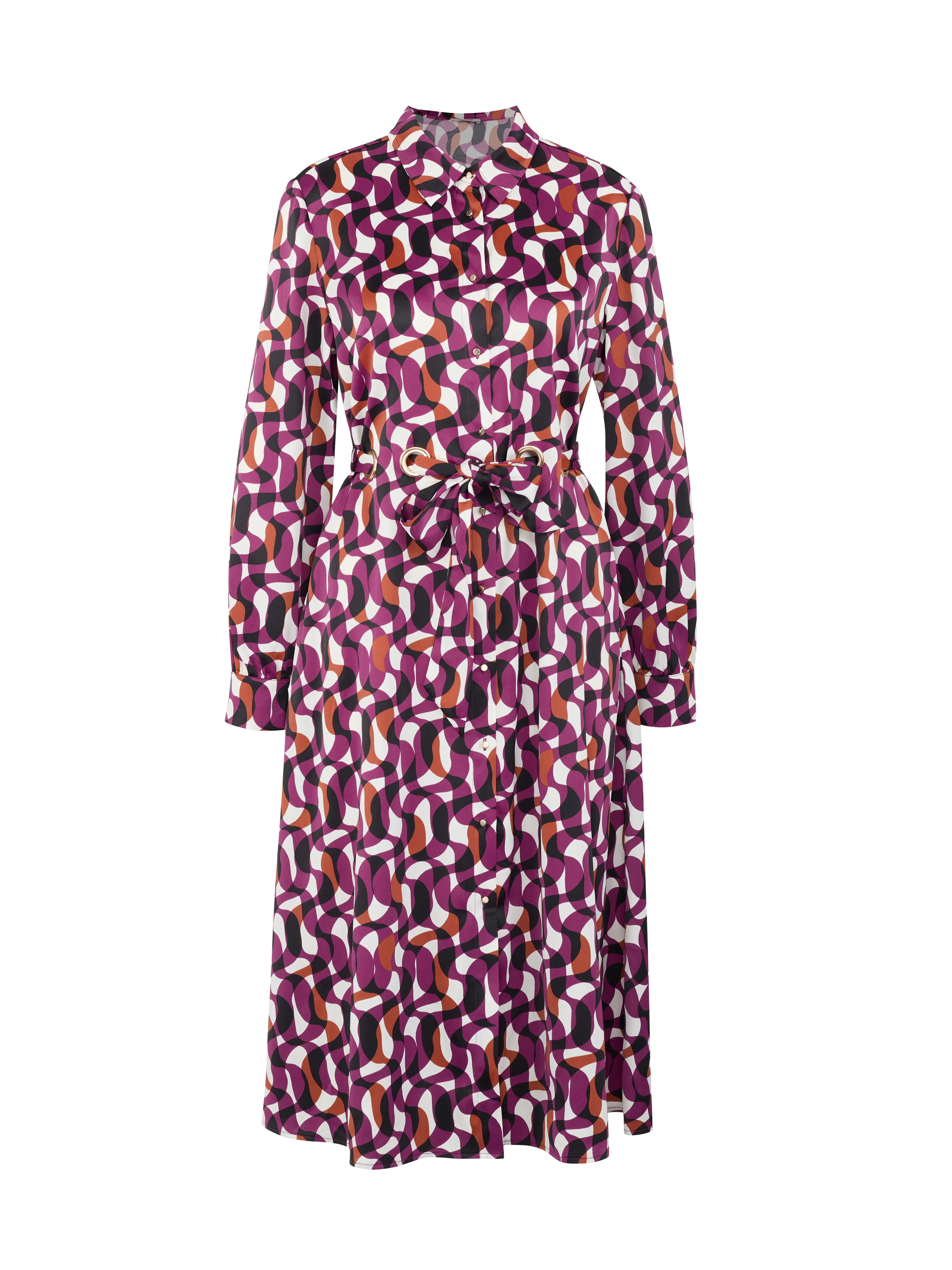 Lila gemustertes Hemdkleid Damen ORSAY