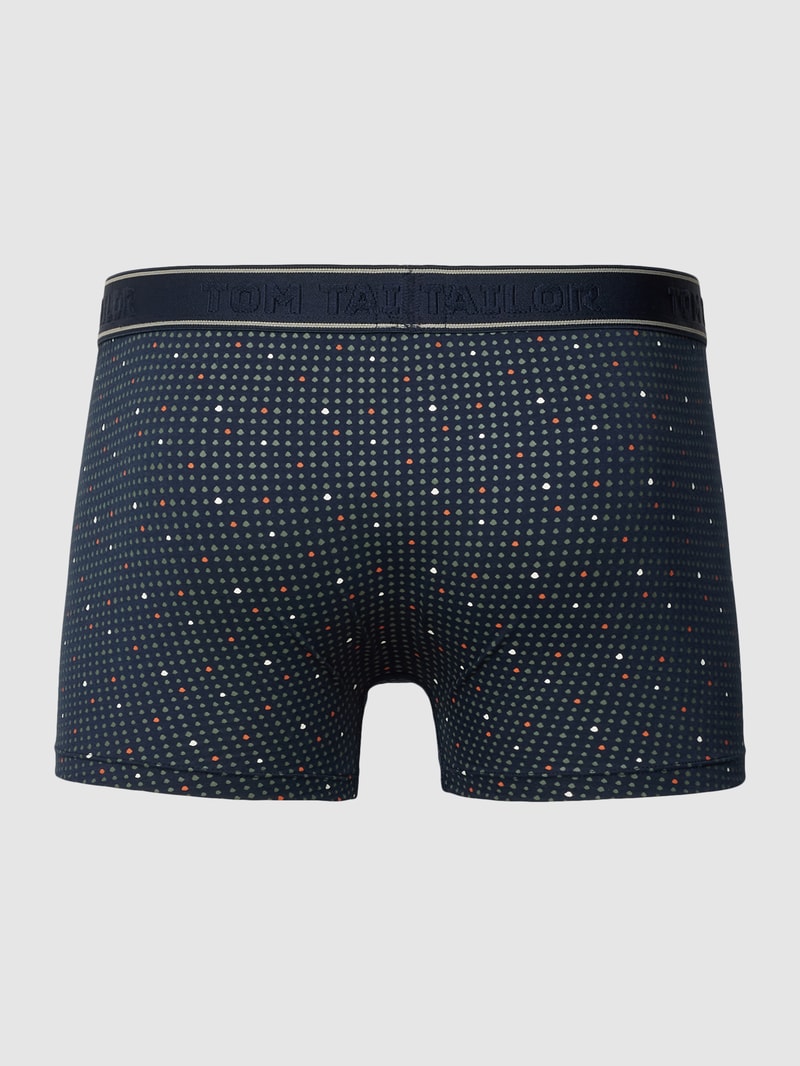 Pants mit Muster-Print Modell 'MODAL' in dunkelblau