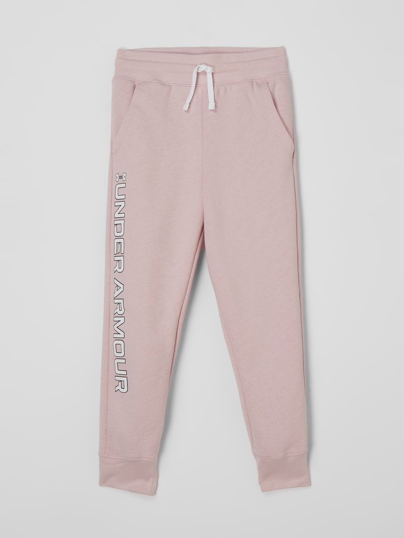 Loose Fit Sweathose mit Logo in rosa