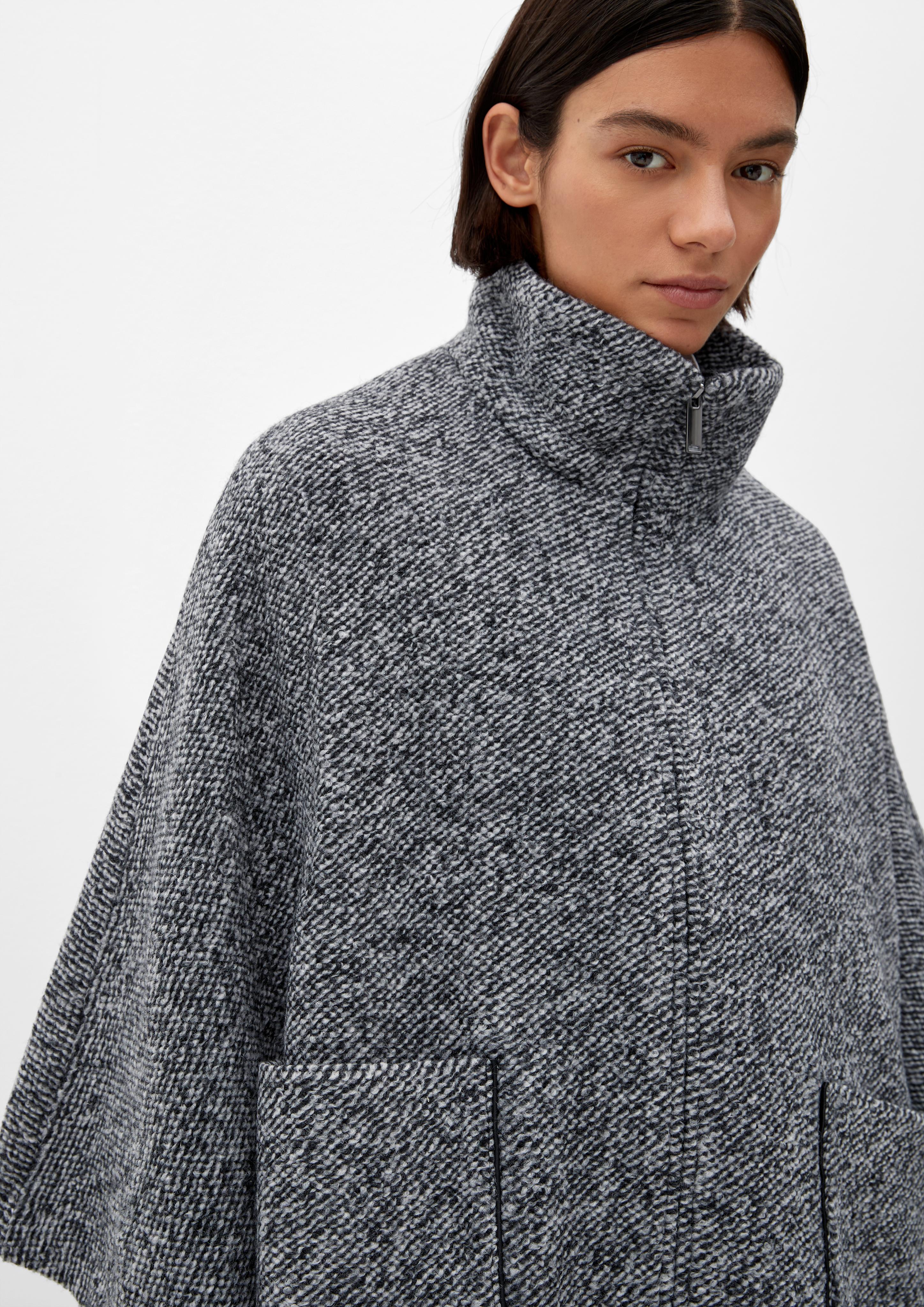 Cape aus Wollmix  2124021-99P0
