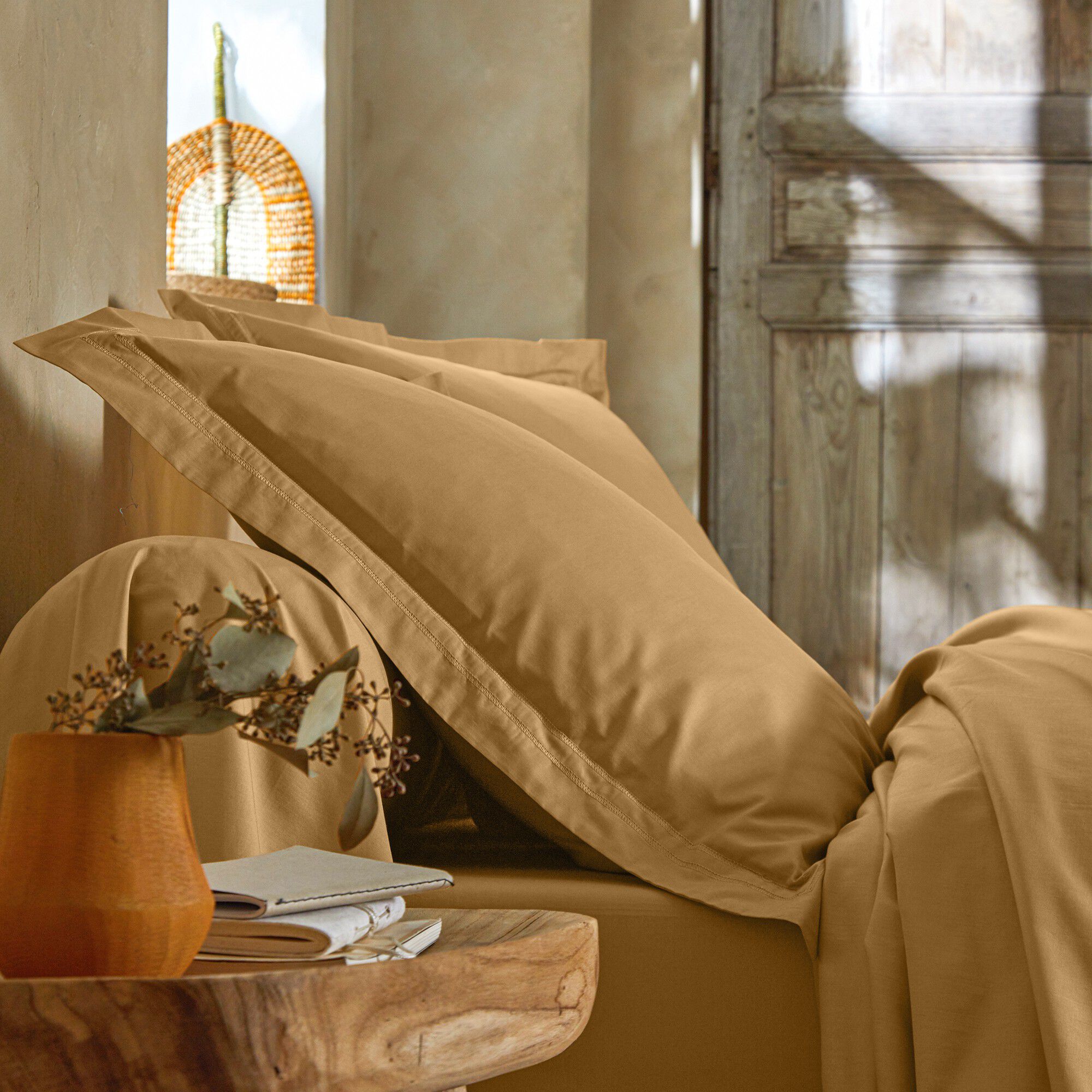Linge de lit uni percale