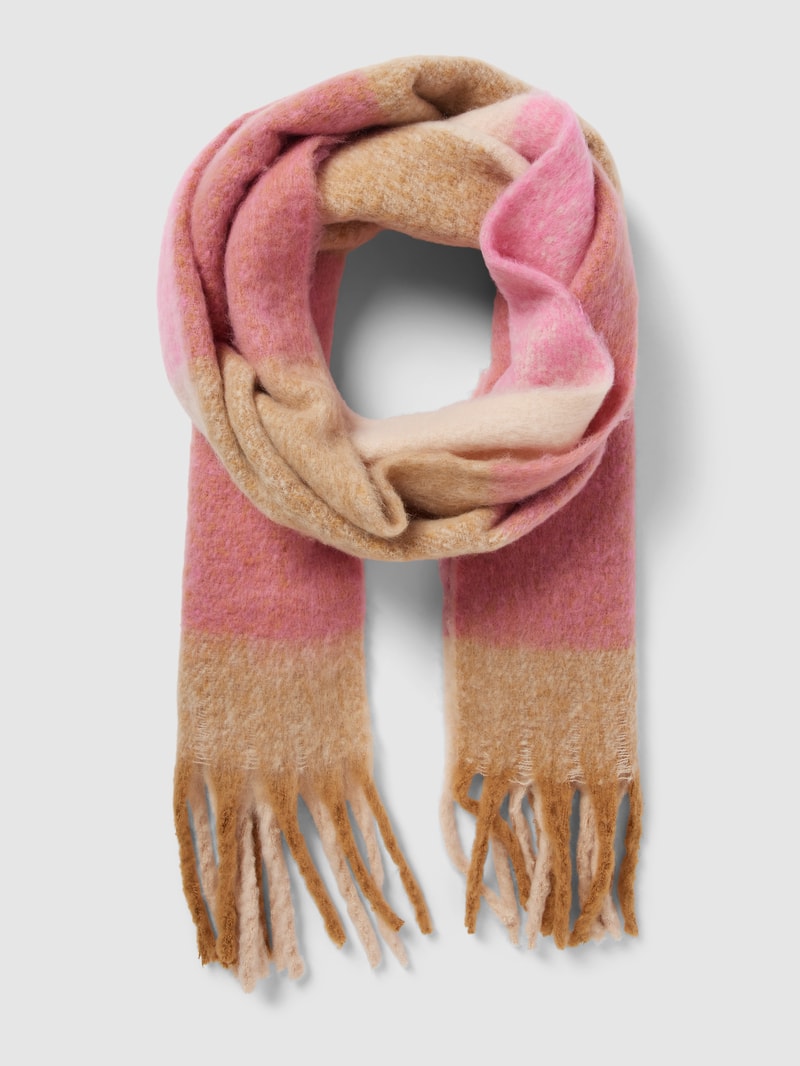Schal in Melange-Optik in rosé
