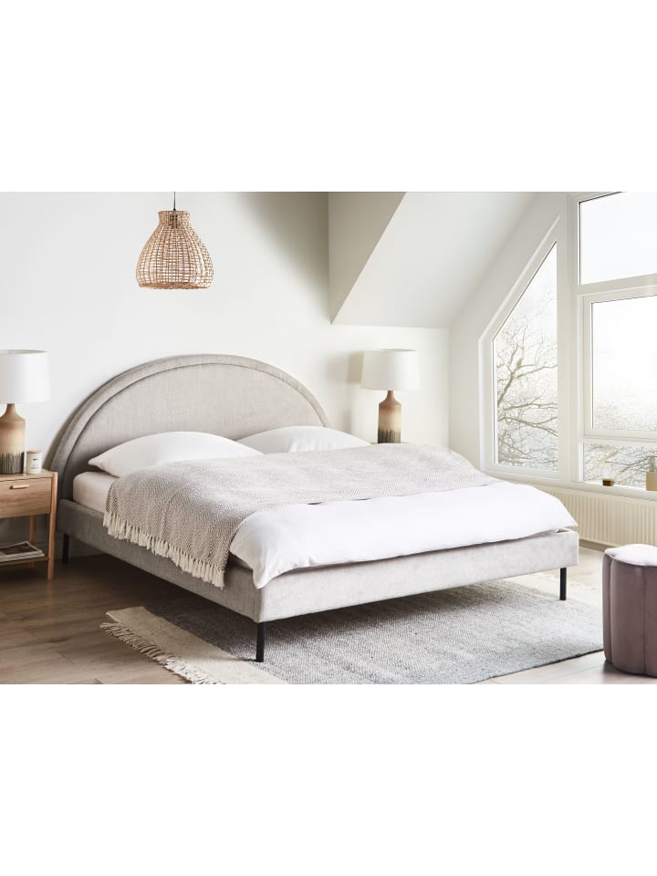 Beliani Doppelbett MARGUT in Grau - (W) 192 x (H) 116 x (L) 214 cm günstig kaufen onesize