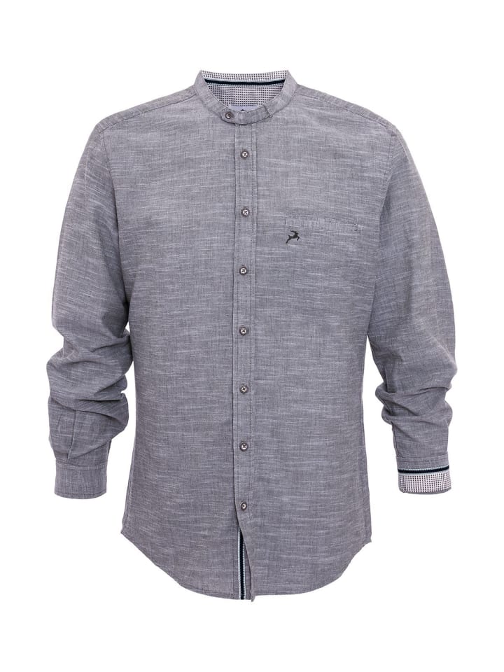 MADDOX Stehkragenhemd H-106 in blau günstig kaufen