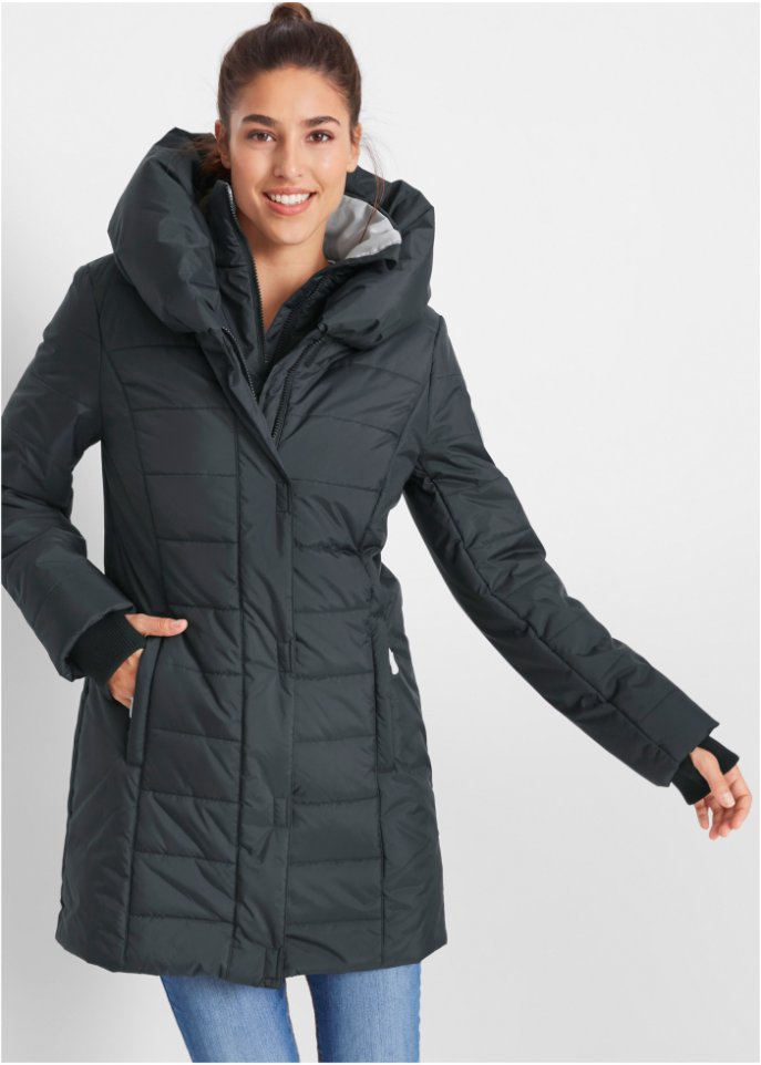 Outdoor-Kurzmantel, 2-in-1-Optik, gesteppt