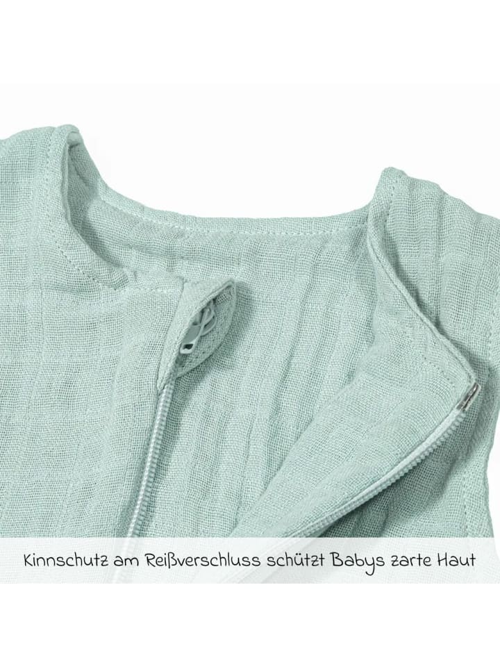 Makian Musselin-Schlafsack - Mint - in gruen günstig kaufen