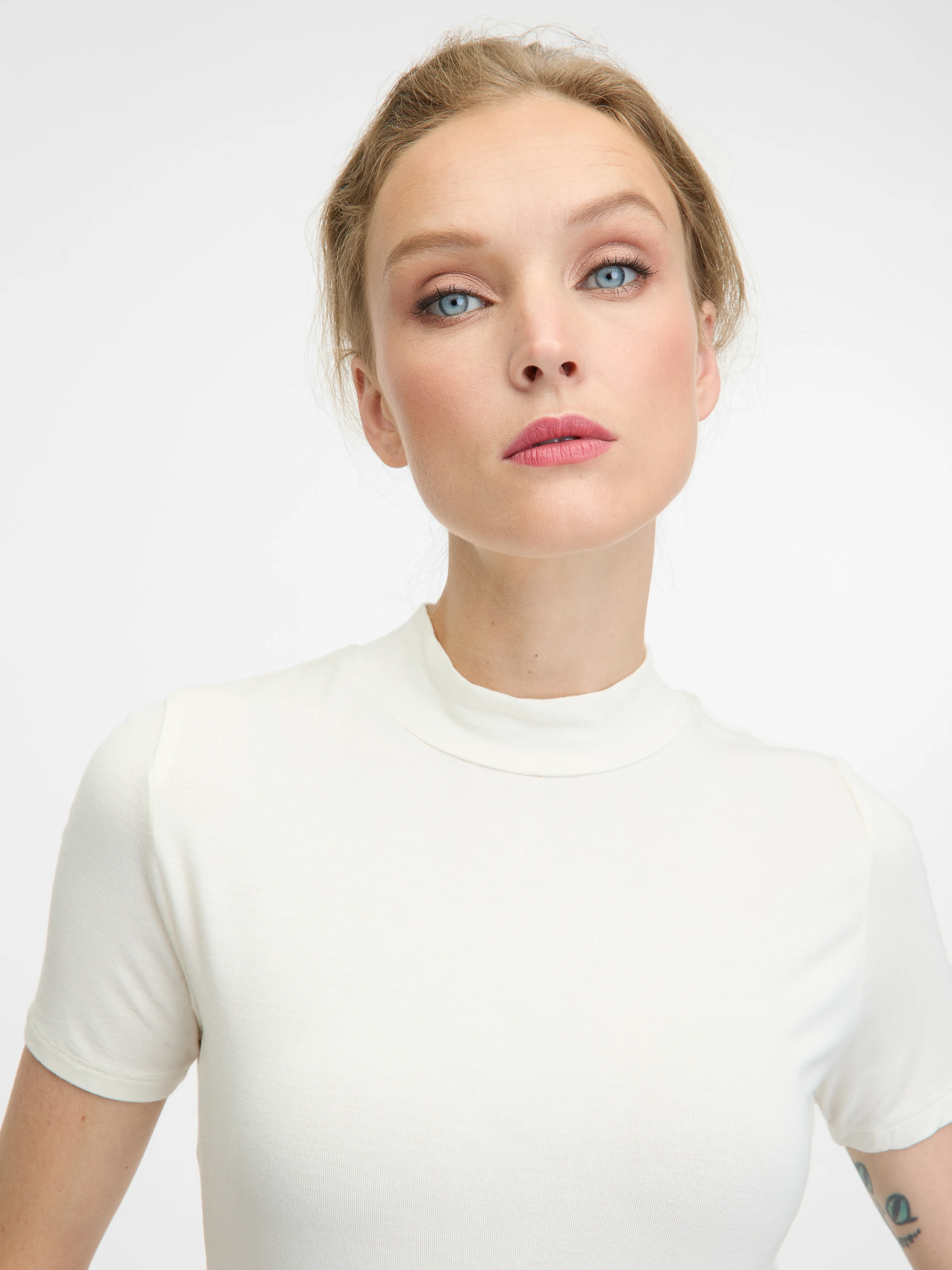 Weißes Kurzarm-T-Shirt für Frauen ORSAY