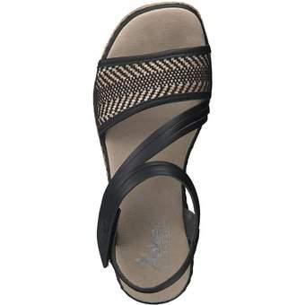 Rieker Sandale in schwarz
