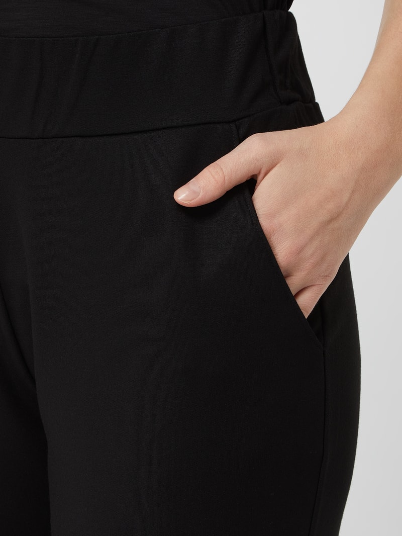 Lounge-Hose mit Modal-Anteil in schwarz