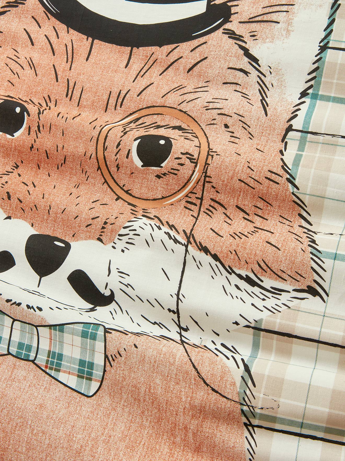 Vertbaudet Kinder Bettwäsche-Set MR. FOX - beige