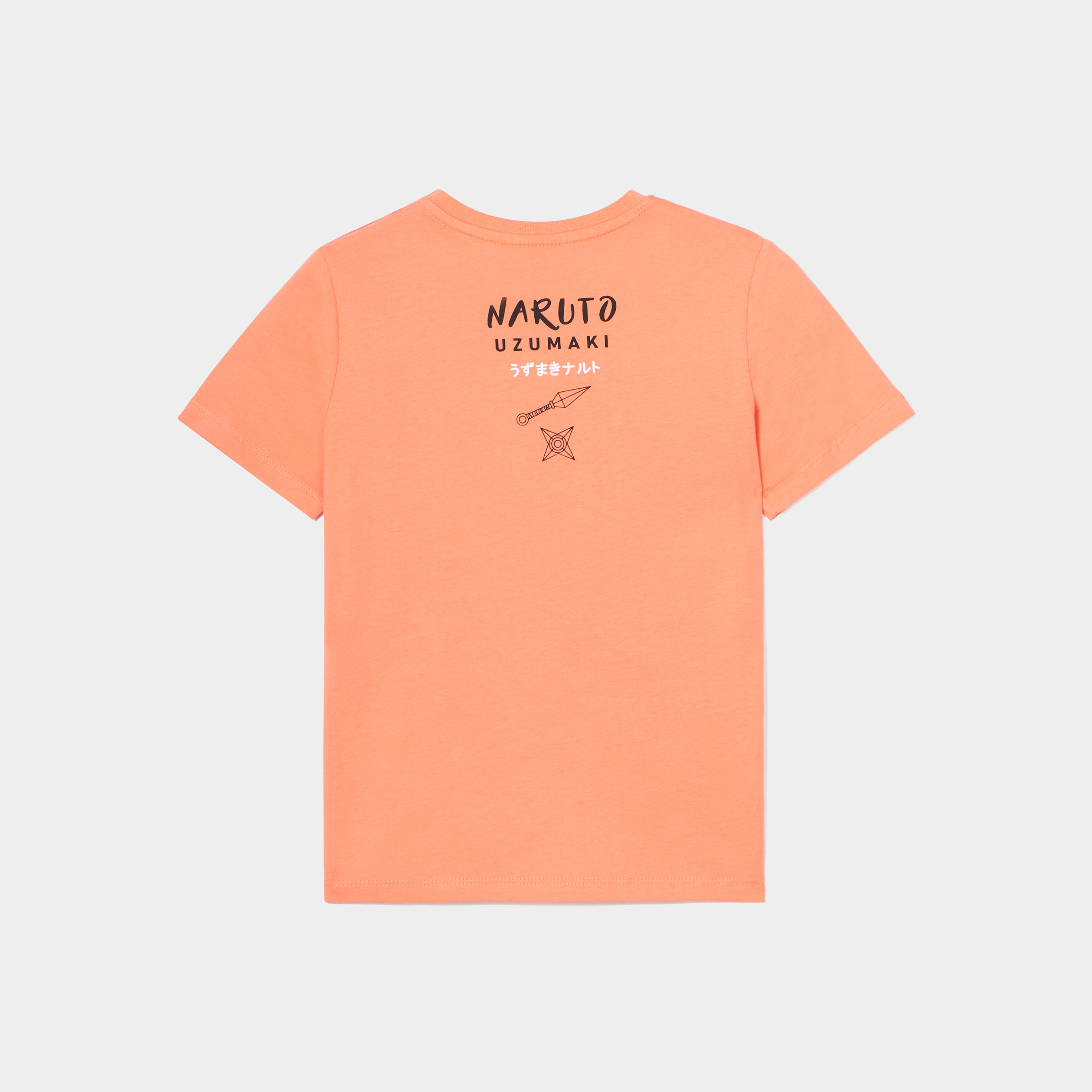 T-shirt droit manches courtes Naruto orange foncé garçon | La Halle