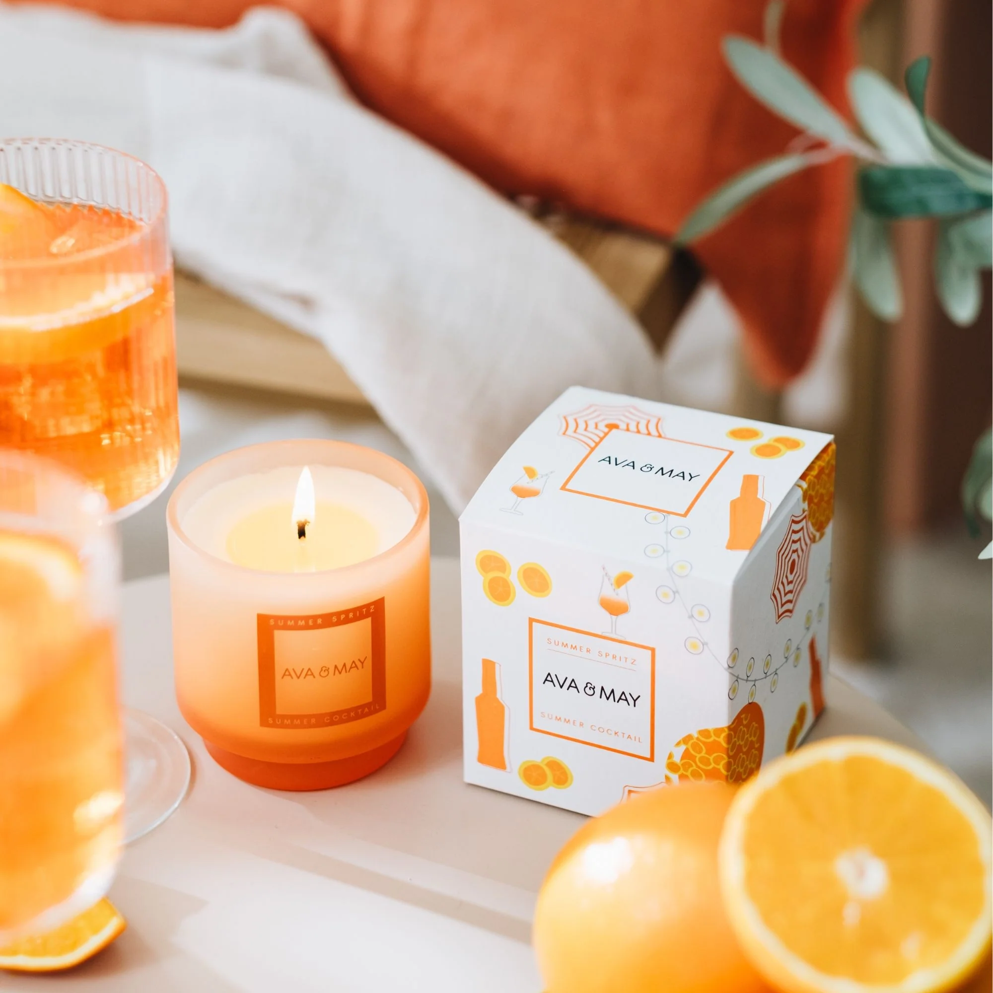 Nyári Spritz Gyertyák - Illatos gyertya