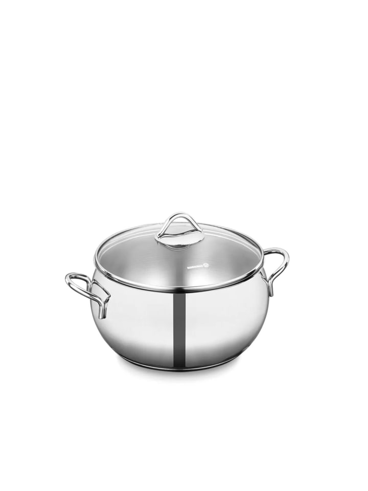 Korkmaz Tombik Kochtopf 16 cm | 1,8 Liter - Für alle Herdarten geeignet in Silber günstig kaufen 16 cm