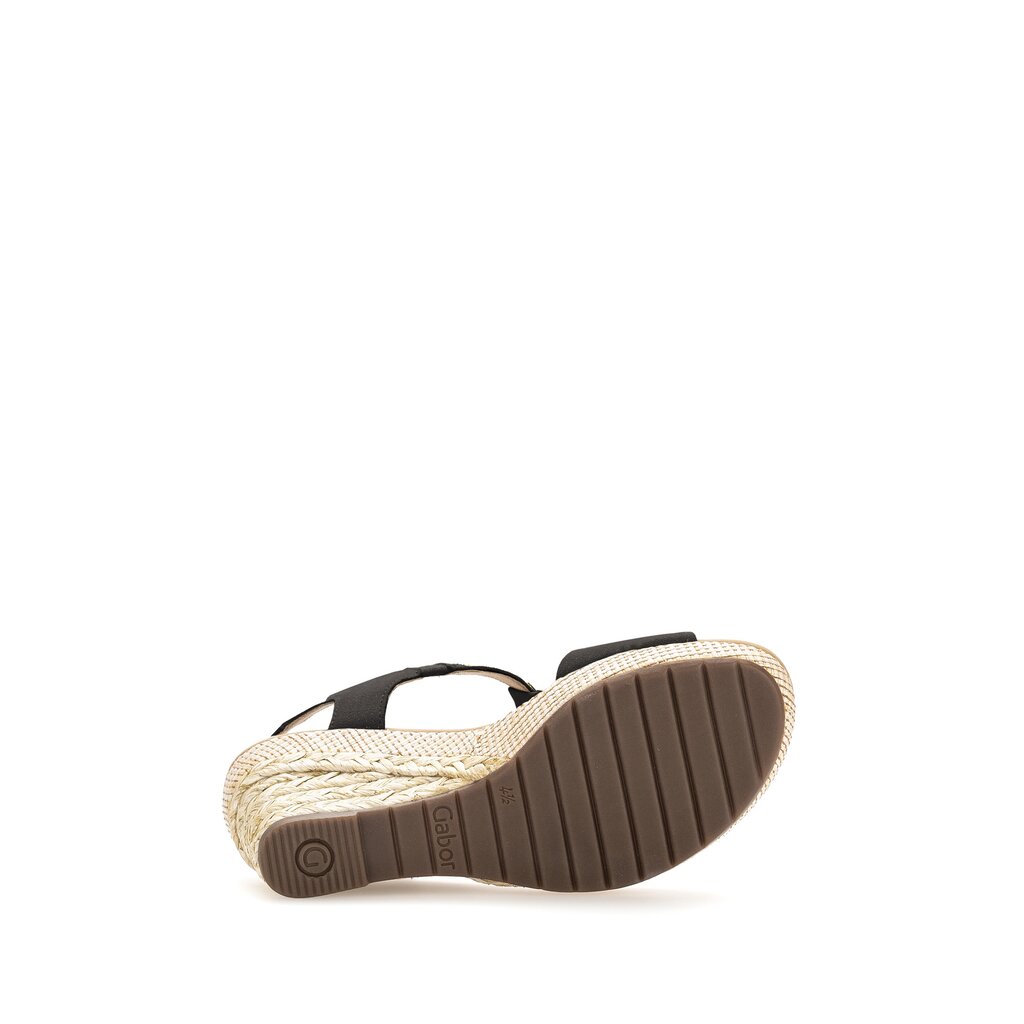 Gabor comfort Keilsandalette schwarz